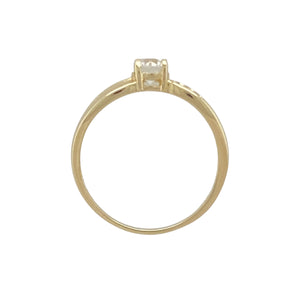 9ct Gold & Cubic Zirconia Set Solitaire Ring