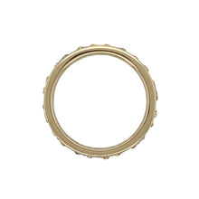Load image into Gallery viewer, 9ct Gold Diamond &amp; Emerald Set Open Patterned Band Ring
