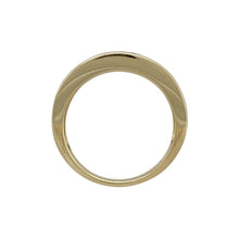 Load image into Gallery viewer, 9ct Gold Diamond &amp; Sapphire Set Greek Key Style Band Ring
