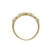 Load image into Gallery viewer, 18ct Gold &amp; Diamond Set Patterned Band Ring
