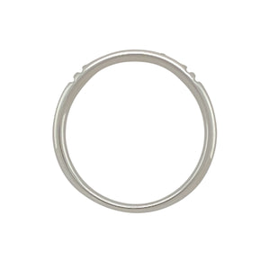 14ct White Gold & Diamond Set Band Ring