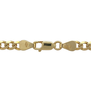 Add a timeless classic to your jewellery collection with this pre-owned 9ct yellow gold 18" curb chain.

Design: A sleek and elegant curb link design, perfect for everyday wear or layering with other pieces.
Material: Made from 9-carat yellow gold, offering a warm and polished finish for a refined look.
Size & Weight: The chain measures 18 inches in length, has a link width of 3mm, and weighs 7.50 grams, ensuring a comfortable yet durable fit.
