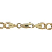 Load image into Gallery viewer, Add a bold and elegant statement to your jewellery collection with this pre-owned 9ct yellow gold 20&quot; curb chain.

Design: A classic and substantial curb link design, offering a timeless and sophisticated look.
Material: Made from 9-carat yellow gold, providing a warm and polished finish for enduring beauty.
Size &amp; Weight: The chain measures 20 inches in length, has a link width of 6mm, and weighs 15.90 grams, ensuring a sturdy and comfortable fit.
