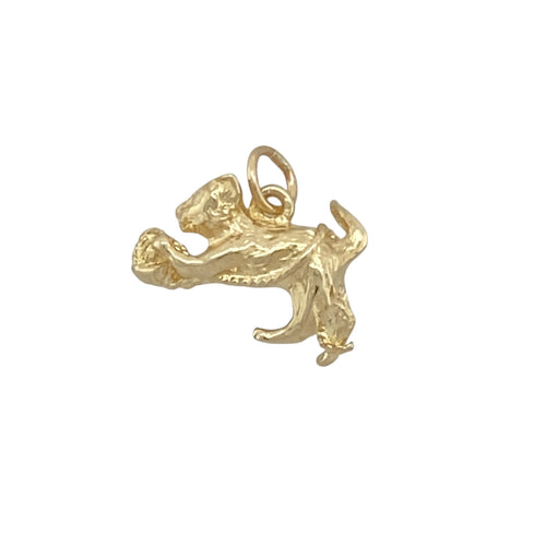 9ct Gold Cat with yarn Charm
