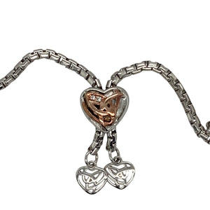 925 Silver & Diamond Set Clogau Patterned Bangle