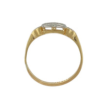 Load image into Gallery viewer, 18ct Gold &amp; Platinum Diamond Set Art Deco Style Ring
