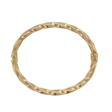 Load image into Gallery viewer, 9ct Gold Twisted Bangle
