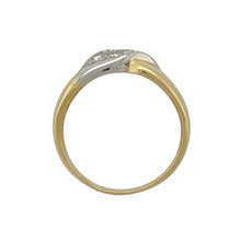 Load image into Gallery viewer, 18ct Gold &amp; Diamond Set Twist Wide Band Ring
