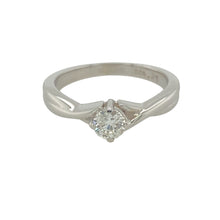 Load image into Gallery viewer, 9ct White Gold &amp; Diamond Set Solitaire Ring
