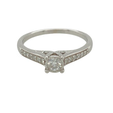Load image into Gallery viewer, 9ct White Gold &amp; Diamond Set Solitaire Ring
