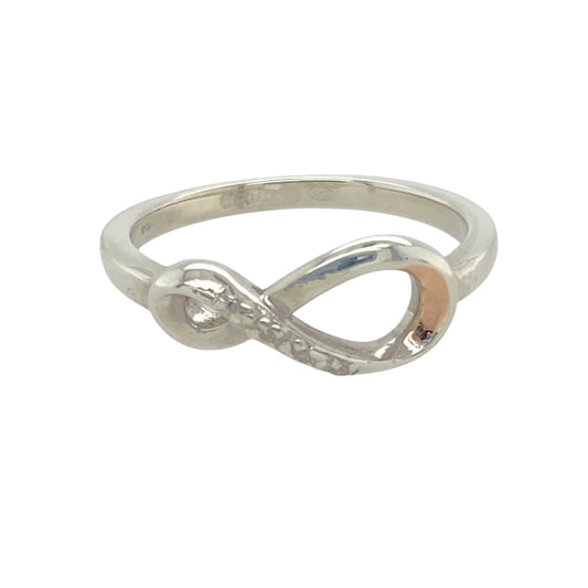 925 Silver & Diamond Set Infinity Clogau Ring