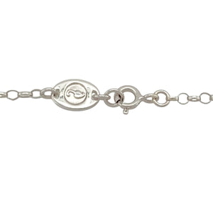 925 Silver & Blue Stone Flower Clogau 18" - 22" Necklace