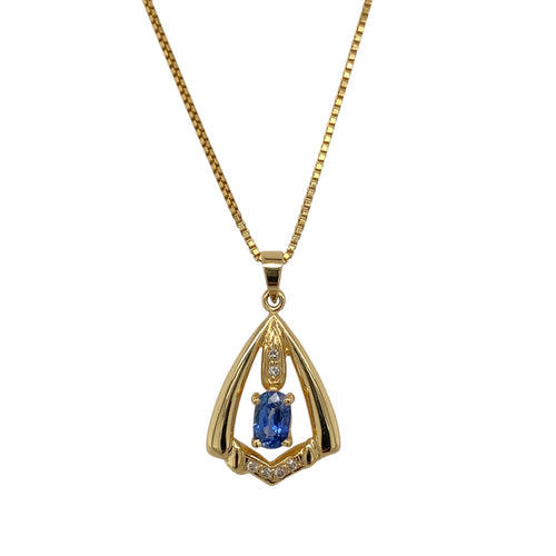 18ct Gold Diamond & Sapphire Set 20