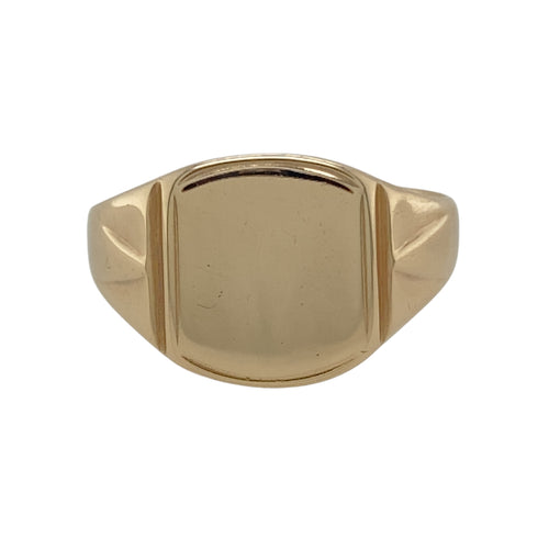 9ct Gold Plain Signet Ring