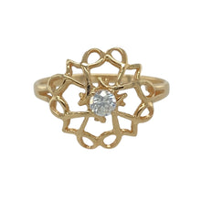 Load image into Gallery viewer, 9ct Gold &amp; Cubic Zirconia Set Celtic Knot Ring
