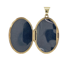 Load image into Gallery viewer, 9ct Gold Floral Patterned Oval Locket
