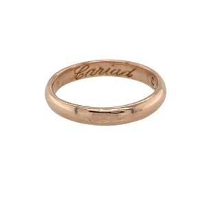 9ct Gold Clogau Cariad 3mm Wedding Band Ring