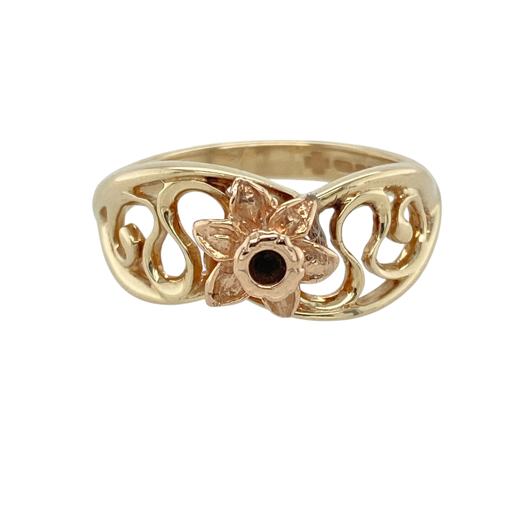 9ct Gold Clogau Daffodil Ring