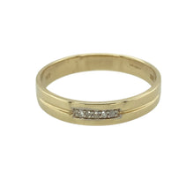 Load image into Gallery viewer, 9ct Gold &amp; Diamond Set Band Ring
