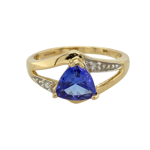18ct Gold & Tanzanite Set Ring
