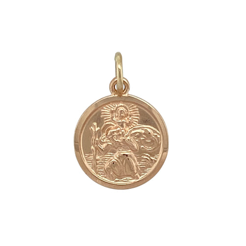 9ct Gold Small St Christopher Pendant