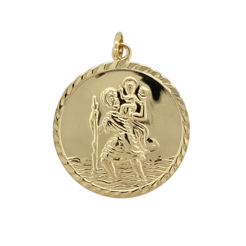 9ct Gold St Christopher Pendant