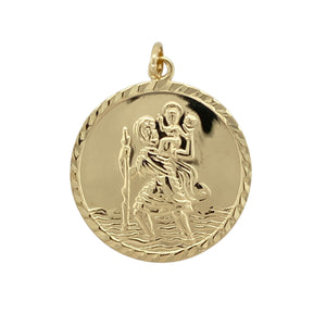 9ct Gold St Christopher Pendant