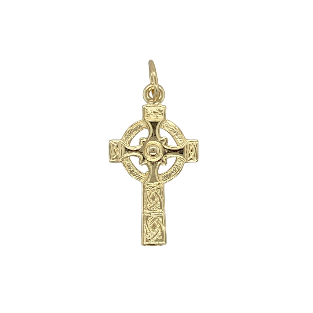 9ct Gold Celtic Cross Pendant