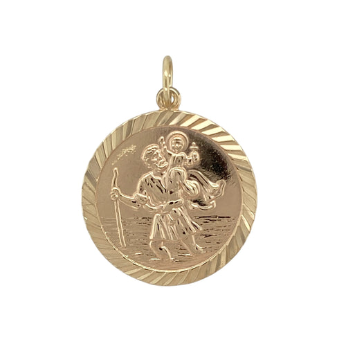 9ct Gold St Christopher Pendant