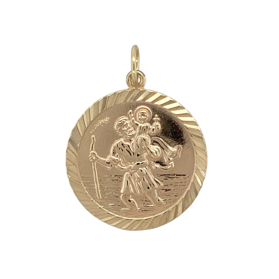 9ct Gold St Christopher Pendant