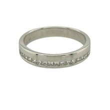 Load image into Gallery viewer, 9ct White Gold &amp; Diamond Set Band Ring
