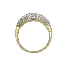 Load image into Gallery viewer, 9ct Gold &amp; Diamond Set Curved Band Ring
