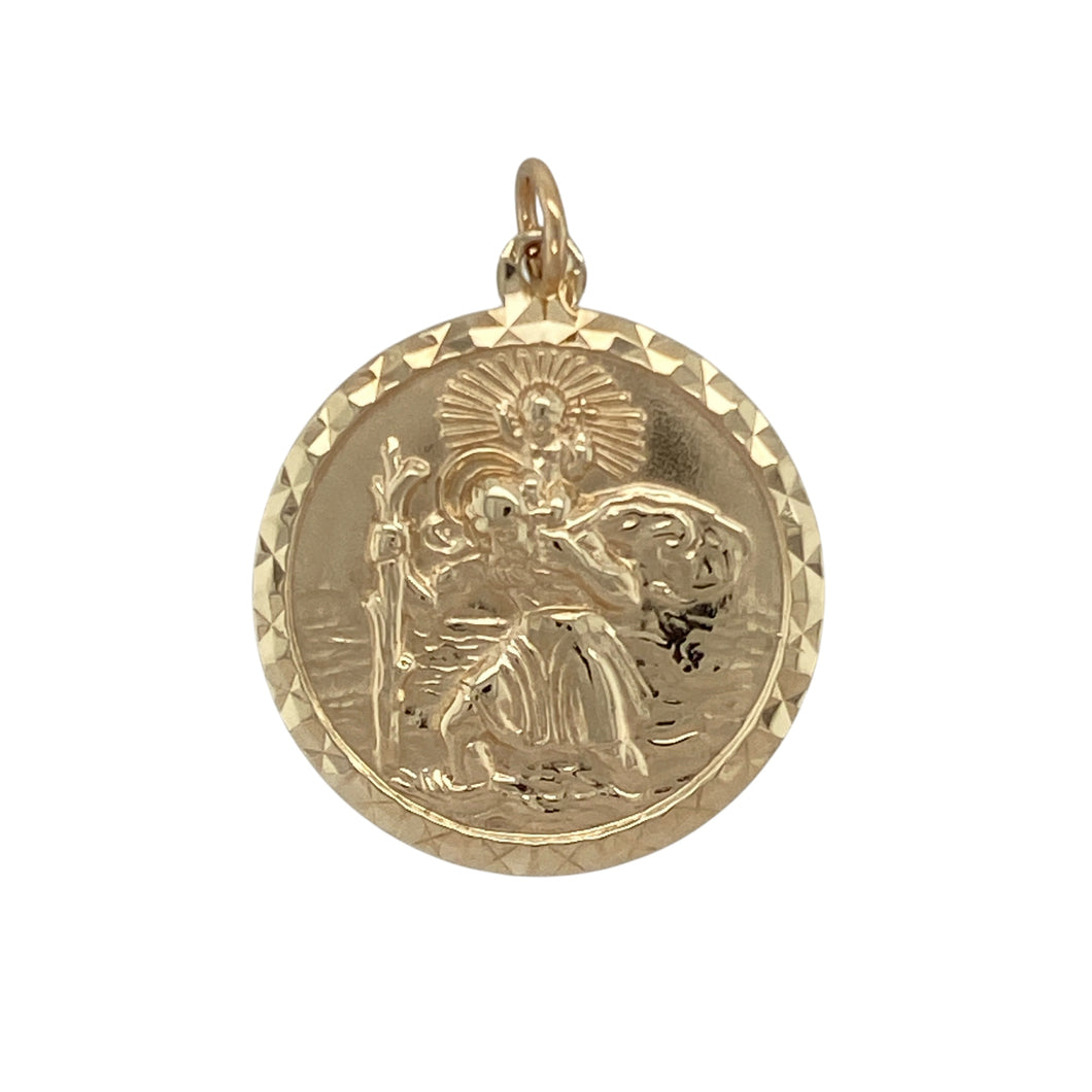 9ct Gold St Christopher Pendant