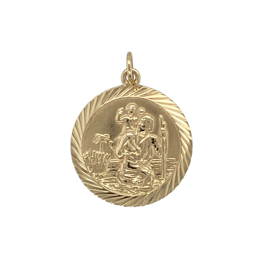 9ct Gold St Christopher Pendant