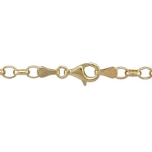 Load image into Gallery viewer, Make a refined statement with this pre-owned 9ct yellow gold belcher chain, offering classic style and a generous length for versatile wear, featuring:

Design: A 28-inch belcher chain featuring uniform round links for a clean, timeless look that drapes beautifully when worn alone or layered.
Material: Made from 9-carat yellow gold, with a polished finish that enhances the smooth, structured profile of each link.

