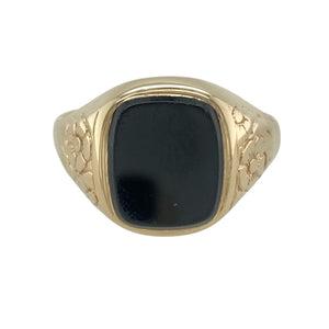 9ct Gold & Onyx Set Signet Ring