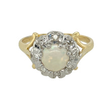 Load image into Gallery viewer, 18ct Gold Diamond &amp; Opal Set Cluster Ring
