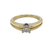 Load image into Gallery viewer, 9ct Gold &amp; Diamond Set Solitaire Ring

