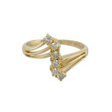 Load image into Gallery viewer, 9ct Gold &amp; Diamond Set Split Band Ring

