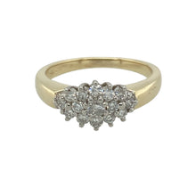 Load image into Gallery viewer, 9ct Gold &amp; Diamond Set Cluster Ring
