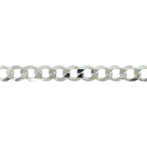 New 925 Silver 8.5" Curb Bracelet
