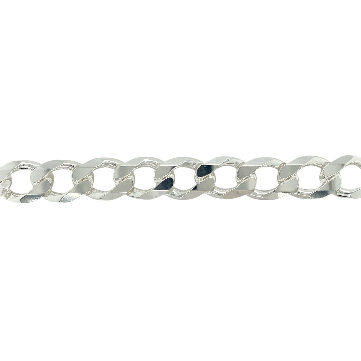 New 925 Silver 9.5" Curb Bracelet