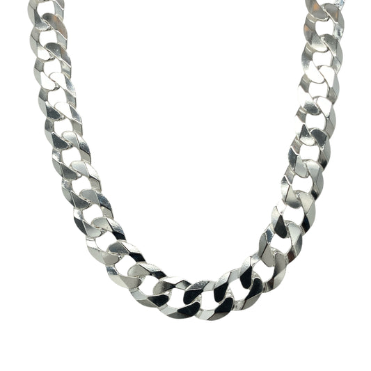 New 925 Silver 24" Curb Chain