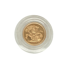 Load image into Gallery viewer, 1999 22ct Gold Half Sovereign Coin
