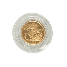 Load image into Gallery viewer, 2007 22ct Gold Half Sovereign Coin

