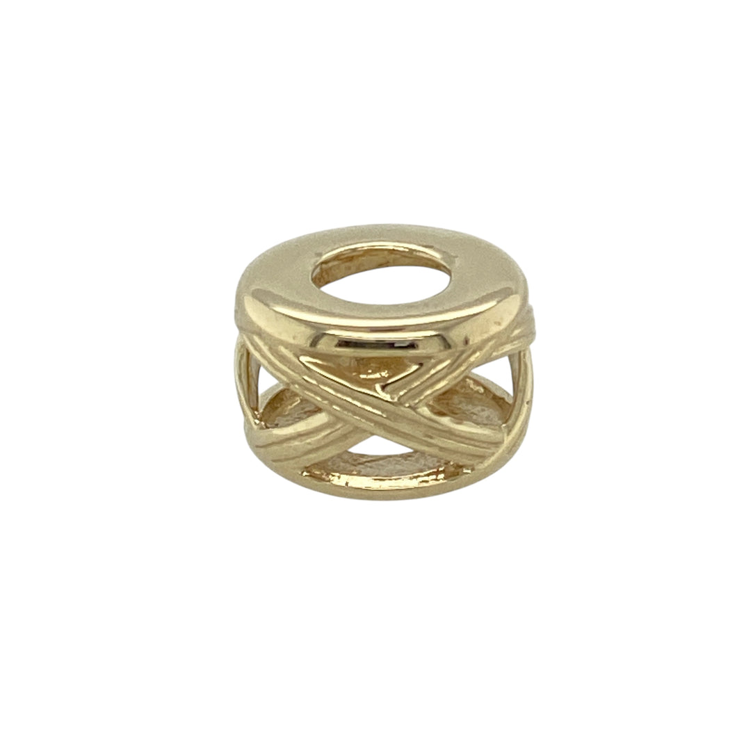 9ct Gold Clogau Cross Cross Open Bead Charm