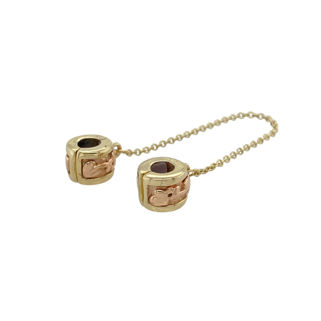 9ct Gold Clogau Tree of Life Keeper Safety Link Charm