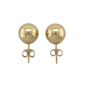 9ct Gold 8mm Ball Stud Earrings