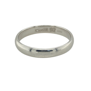 18ct White Gold Clogau 3mm Wedding Band Ring