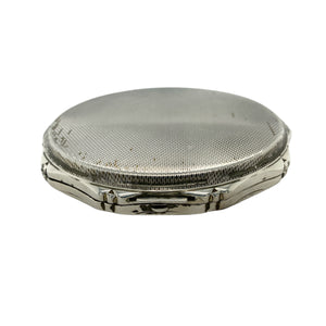 925 Silver Patterned Compact Mirror